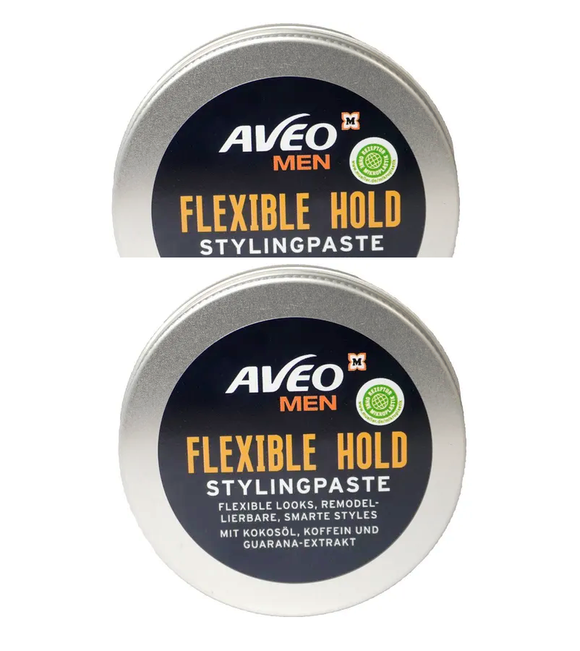 2xPack AVEO MEN Styling Paste Flexible Hold - 200 ml