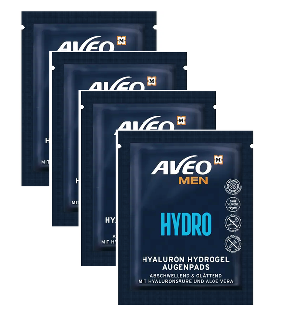 4xPack AVEO MEN Eye Pads Hyaluronic & Hydrogel