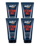 4xPack AVEO MEN Hair Gel Extreme Hold - 600 ml