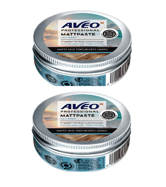 2xPack AVEO Sea Salt Professional Matt Paste - 200 ml