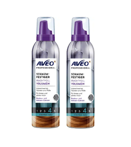2xPack AVEO Professional Mousse with Magnificent Hair Volume - 500 ml