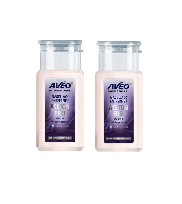 2xPack AVEO Professional Nail Polish Remover Acetone-free - 250 g