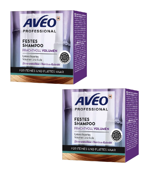 2xPack AVEO Solid Shampoo Magnificently Hair Volume - 140 g