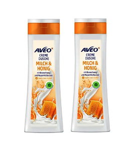 2xPack AVEO Cream Shower Milk & Honey - 600 ml