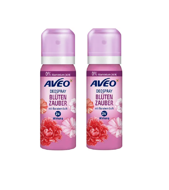 2xPack AVEO Deodorant Spray Flower Magic - 100 ml