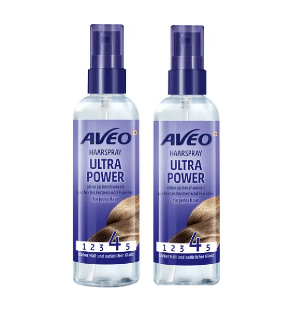 2xPack AVEO Hair Spray Ultra Power - 400 ml