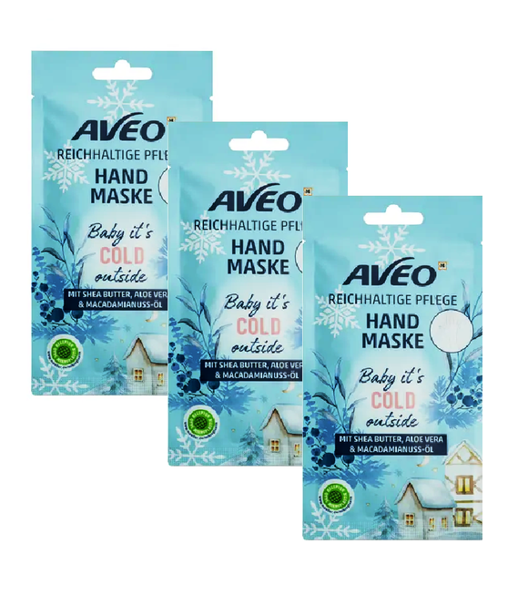 3xPack AVEO Baby it's Cold Outsidey Hand Mask  - 60 ml