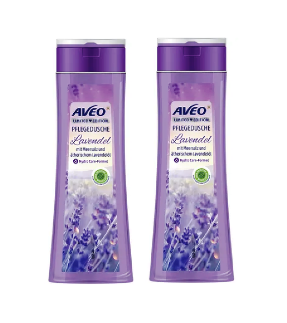 2xPack AVEO Lavender Care Shower - 600 ml