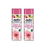 2xPack AVEO  Nail Polish Remover Acetone-free with F1ig and Rose Scent - 400 ml