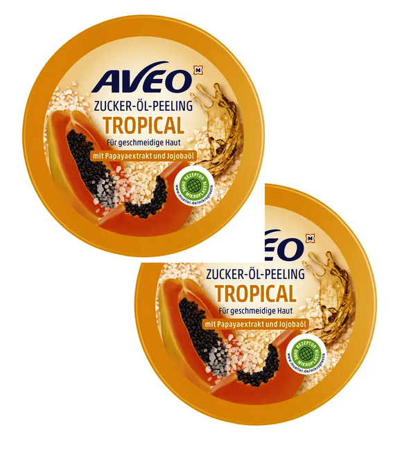 2xPack AVEO Sugar-Oil Tropical  Peeling - 460 g