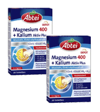 2xPack ABTEI Magnesium 400 + Potassium Active Plus Tablets - 60 Pcs