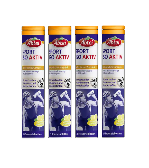 4xPack Abtei Sport Iso Aktiv Effervescent Tablets - 60 Pcs