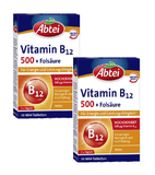 2xPack ABTEI Vitamin B12 500 + Folic Acid Mini Tablets - 60 Pcs