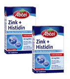 2xPacks Abtei Zinc+Histidine Tablets for Metabolism+Immune System - 60 Pcs