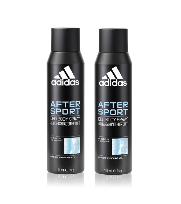 2xPack Adidas After-Sport Deodorant Spray - 300 ml