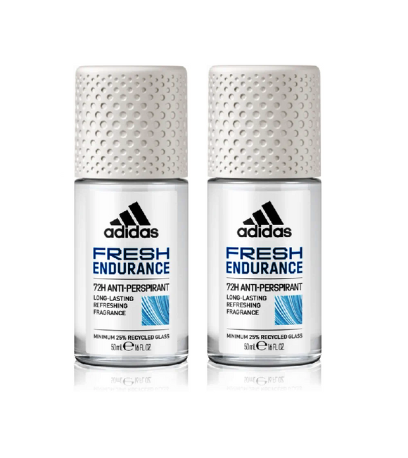 2xPack Adidas Fresh Endurance Antiperspirant Deodorant Roll-on for Women - 100 ml
