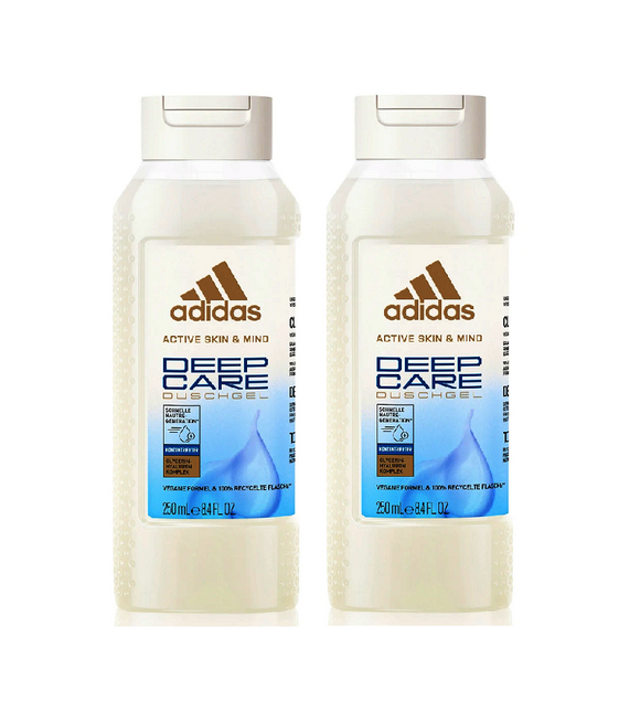 2xPack Adidas Deep Care Shower Gel - 500 ml