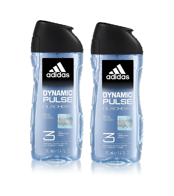 2xPack Adidas Dynamic Pulse Shower Gel - 500 ml