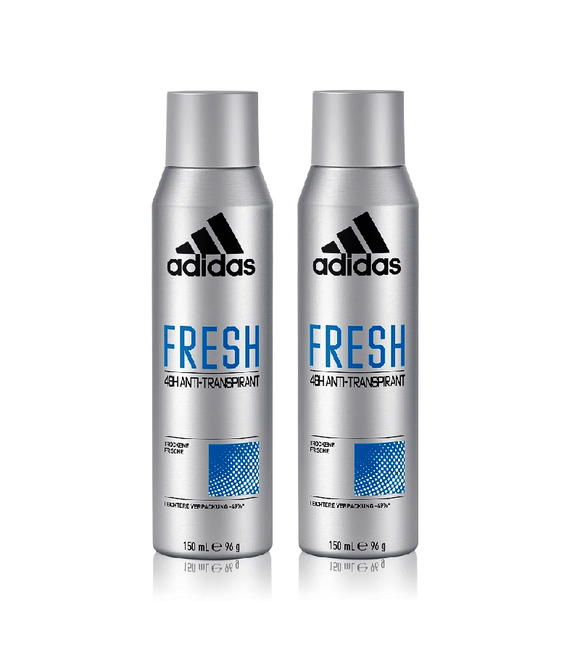 2xPack Adidas Fresh Deodorant Spray - 300 ml