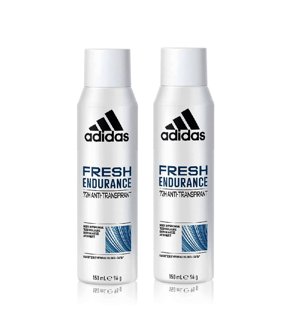 2xPack Adidas Fresh Endurance Deodorant Spray - 300 ml
