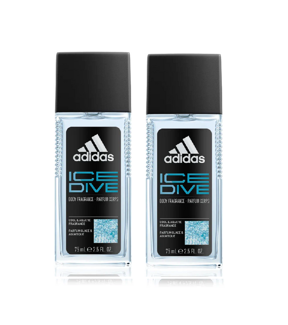 2xPack Adidas Ice Dive Edition 2022 Deodorant with Atomizer - 150 ml