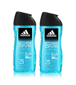 2xPack Adidas Ice Dive Shower Gell - 500 ml