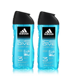 2xPack Adidas Ice Dive Shower Gell - 500 ml