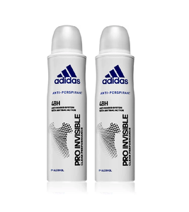 2xPack Adidas Pro Invisible Anti-perspirant for Women - 300 ml