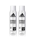 2xPack Adidas Pro Invisible Deodorant Spray - 300 ml