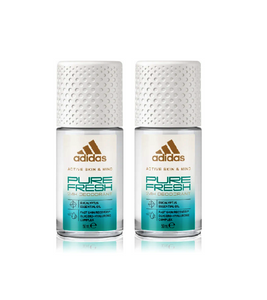 2xPack Adidas PureFresh Deodorant Roll-On - 100 ml