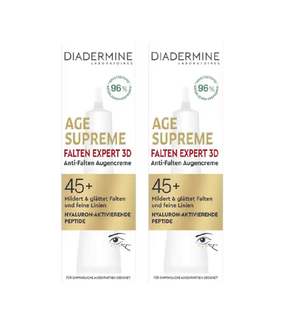 2xPack Diadermine Age Supreme Wrinkle Expert 3D Anti-Age Eye Cream - 30 ml