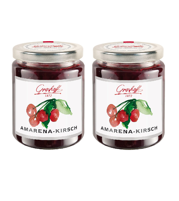 2xPack Grashoff Amarena Cherry Jam Extra Spread - 500 g