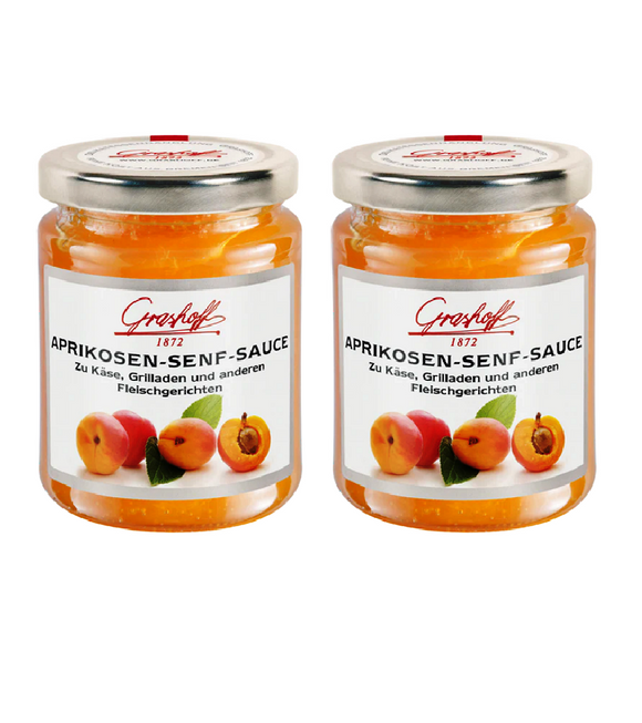 2xPack Grashoff Apricot Mustard Sauce - 400 ml
