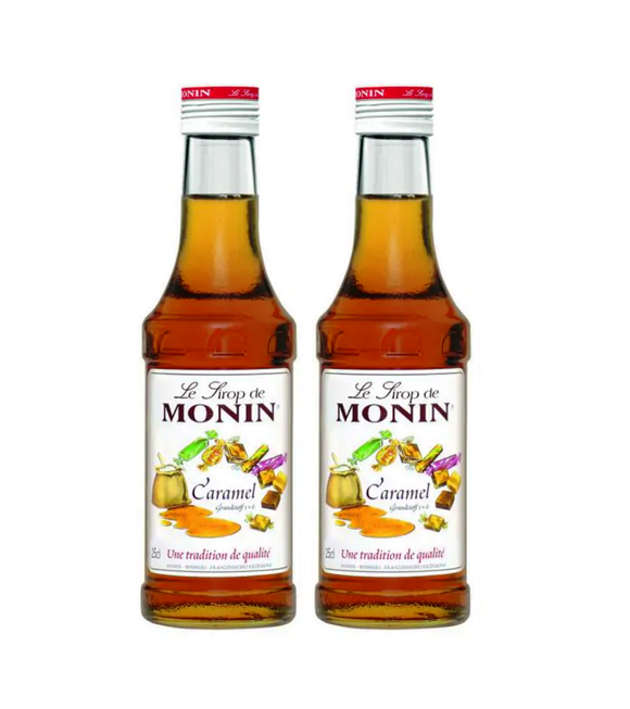2xPack CARAMEL Aroma Coffee Flavor Syrup from Monin - 500 ml