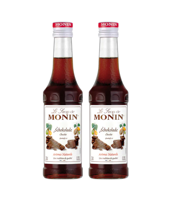 2xPack CHOCOLATE Aroma Coffee Flavor Syrup from Monin - 500 ml