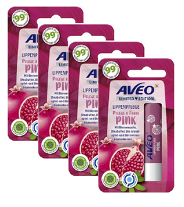 4xPack AVEO Pink Lip Care Balm - 19.2 g