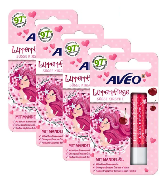 4xPack AVEO Kids Sweet Cherry Care Balm - 19.2 g