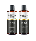2xPack Brooklyn Soap Company Oud Wood & Santal  Body Wash Shower Gel - 600 ml
