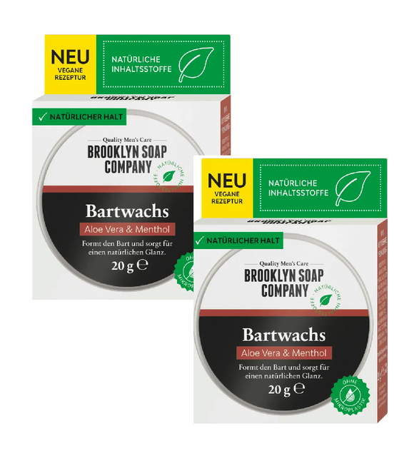 2xPack Brooklyn Soap Company Beard Wax for Men - 40 g