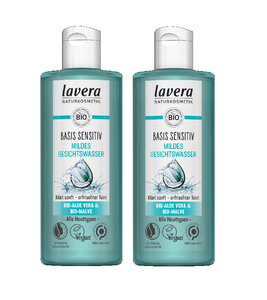 2xPack Lavera Basis Sensitive MIld Facial Water - 400 ml