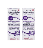 2xxPack Bestview Premium Soft Monthly Contact Lens Silicone Hydrogel - 15 Varities