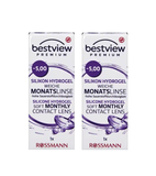 2xxPack Bestview Premium Soft Monthly Contact Lens Silicone Hydrogel - 15 Varities