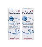 2xPack Bestview Soft Monthly Contact Lenses - 17 Varieties