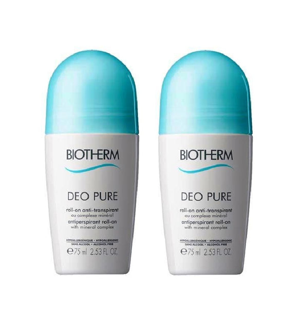 2xPack BIOTHERM Deo Pure Roll-on Deodrant - 150 ml
