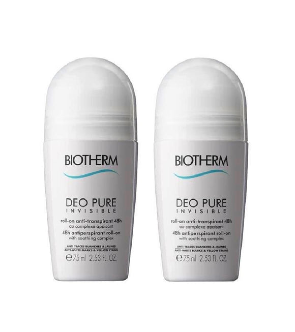 2xPack BIOTHERM Deo Pure Invisible Roll-on - 150 ml