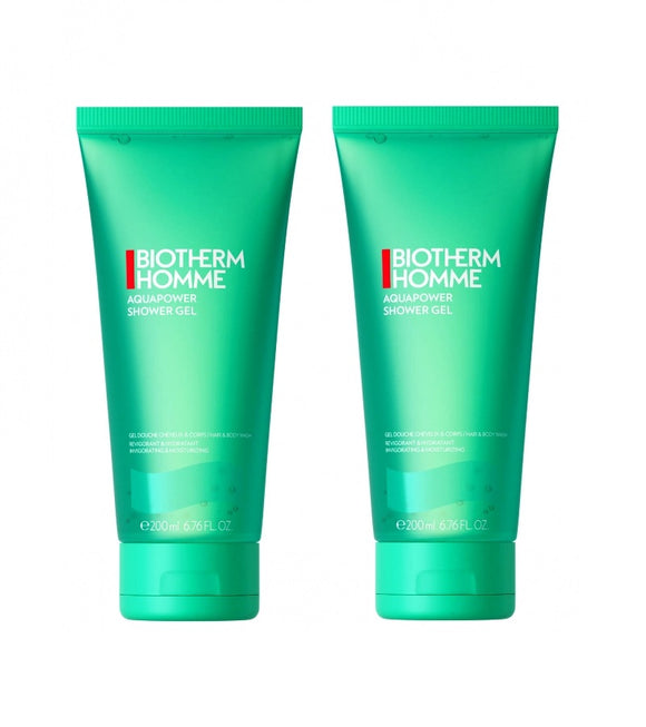 2xPack BIOTHERM Homme Aquapower Shower Gel - 400 ml