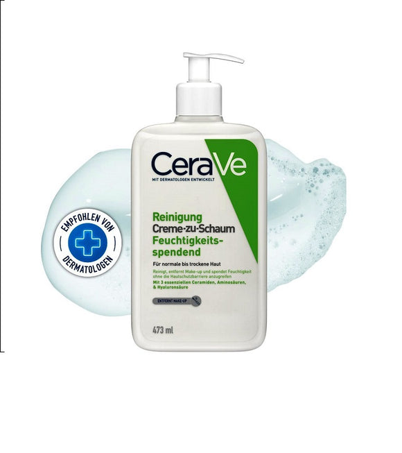 CeraVe Cream-to-Foam Cleaning - 236 or 473 ml