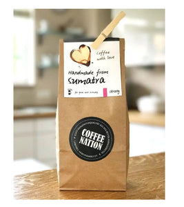 Coffee-Nation COFFEE WITH LOVE Handmade from Sumatra - 500g Whole Beans