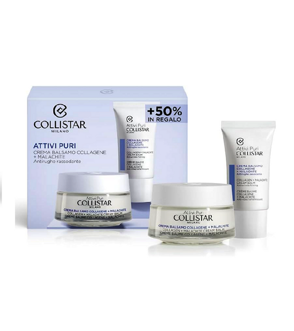 Collistar Attivi Puri Collagen + Malachite Cream Balm Anti-Wrinkle Kit
