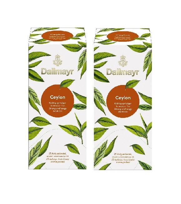 2xPack Dallmayr Ceylon Blend Black Tea - 50 Tea Bags